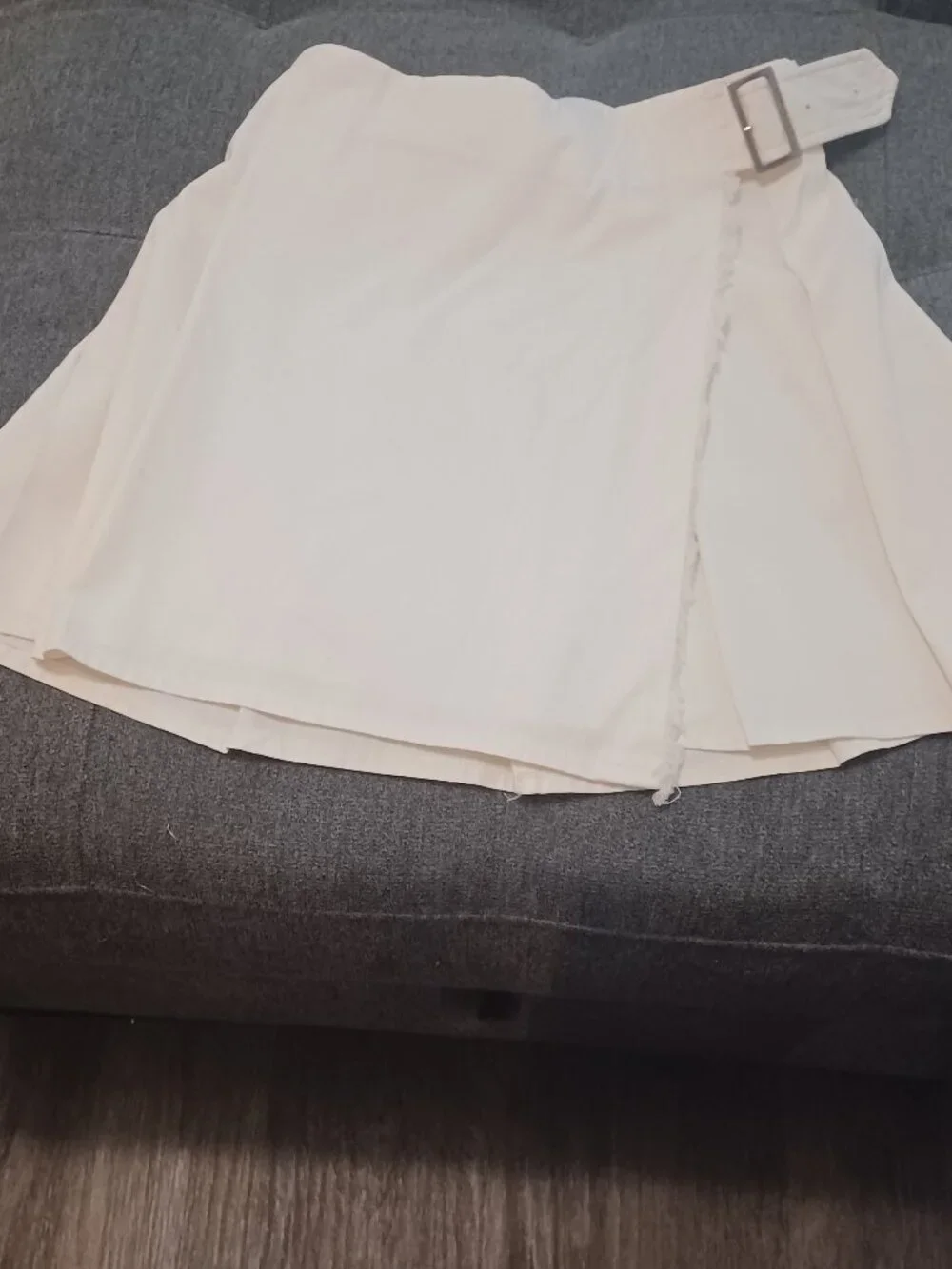 BURBERRY LONDON COTON MINI WRAP SKIRT